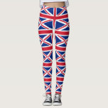 Legging Reino Unido (bandeira britânica) (bandeira da Uniã<br><div class="desc">Esta design apresenta a bandeira nacional do Reino Unido, também conhecida como bandeira da União. A bandeira é também conhecida como a bandeira da União Real no Canadá. Ela remonta ao início do século XVII, quando James I herdou os trones ingleses e irlandeses, o que lhe permitiu unir Inglaterra, Irlanda...</div>