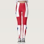 Legging Reino Unido (bandeira britânica) (bandeira da Uniã<br><div class="desc">Esta design apresenta a bandeira nacional do Reino Unido, também conhecida como bandeira da União. A bandeira é também conhecida como a bandeira da União Real no Canadá. Ela remonta ao início do século XVII, quando James I herdou os trones ingleses e irlandeses, o que lhe permitiu unir Inglaterra, Irlanda...</div>