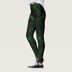 Legging relâmpago verde