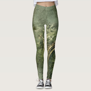 Legging Relógio Russo Emerald Green Steampunk (7)