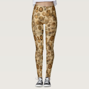 Legging Relógio Russo Steampunk Grunge (4)