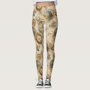 Legging Relógio Russo Steampunk Grunge (7)