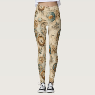 Legging Relógio Russo Steampunk Grunge (7)