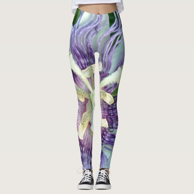 Legging Remendo de Blackberry floral (Frente)