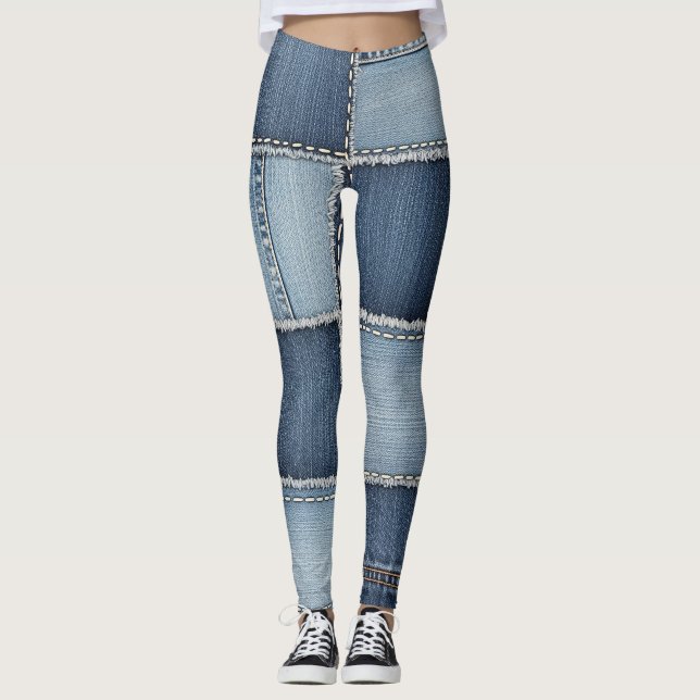 Legging Remendos de Jeans (Frente)