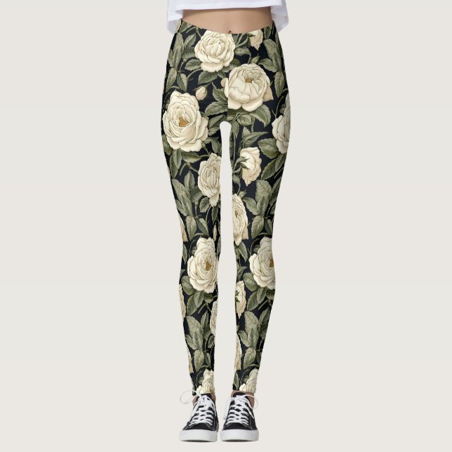 Legging Renascença Romance - William Morris Inspirado (Frente)