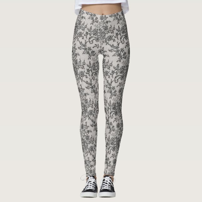 Legging Renda Preta (Frente)