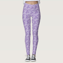 Legging Renda Roxa sobre Fundo Branco