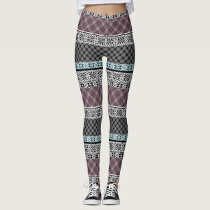 Legging Rendimento preto e marrom