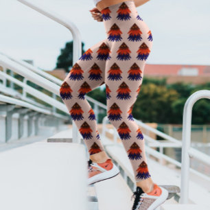 Legging Repetição da Árvore de Natal Moderna - Beige Festi