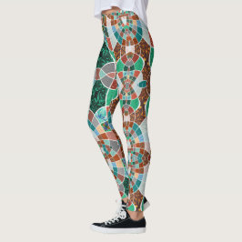 Legging Repetição de imagens com efeito fractal ligeiro