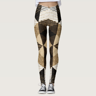 Legging Repetir Geometria: Design de Fundo Texturizado
