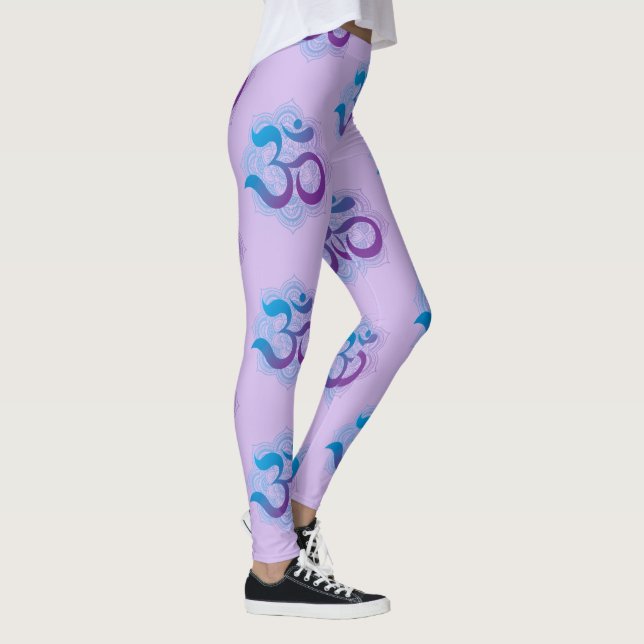 Legging Repetir Om Mandala - Lavanda (Direita)