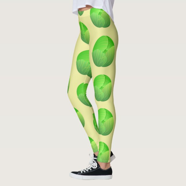 Legging Repolho Brusssels Amante de Legumes Comida Vegetar (Esquerda)