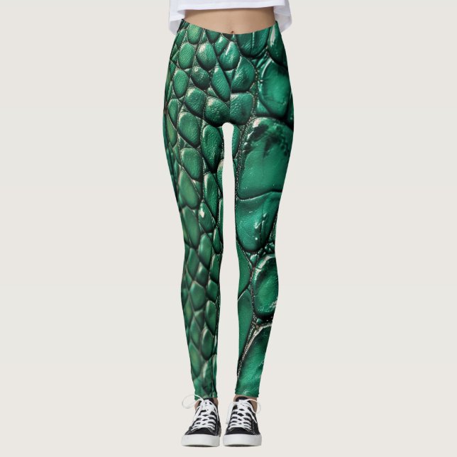 Legging Reptilian Chic Emerald Design (Frente)