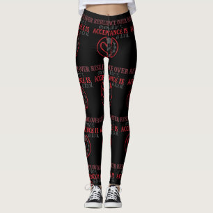 Legging Resiliência Acima de Tudo   Aceitação É Ferramenta