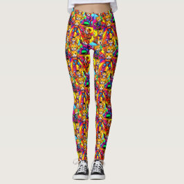 Legging Resumo Gatinhos Cachorrinhos