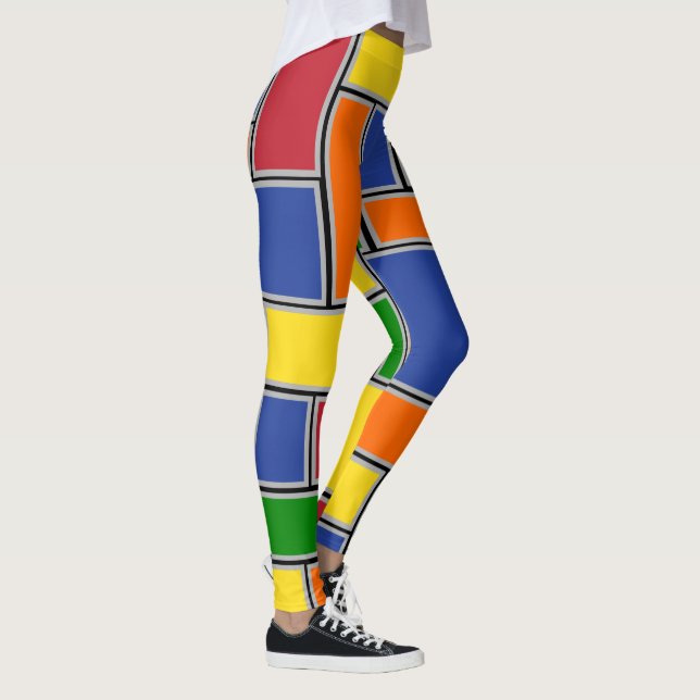 Legging Retângulos Coloridos (Direita)