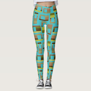 Legging Retângulos Com Tiras