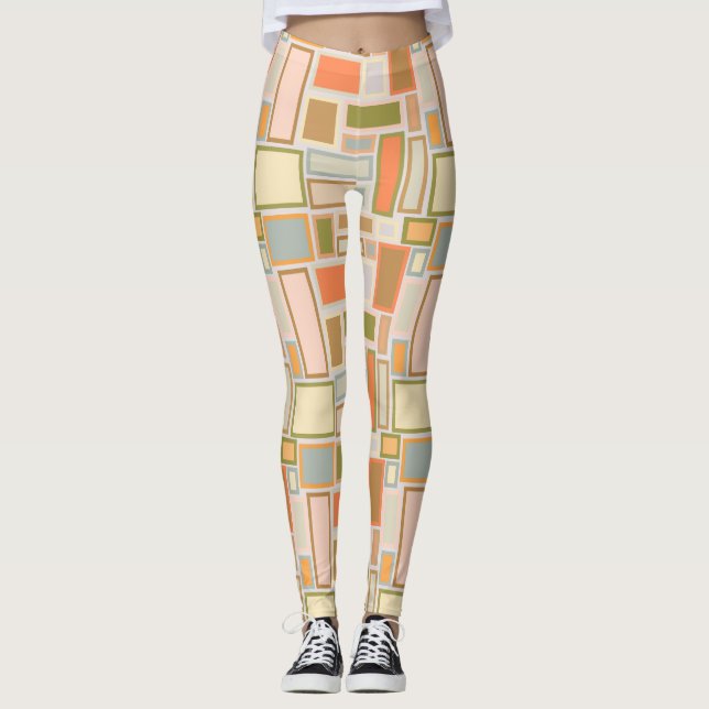 Legging Retângulos de Boho (Frente)