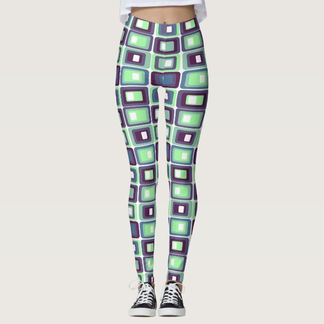 Legging Retângulos Empilhados (Frente)