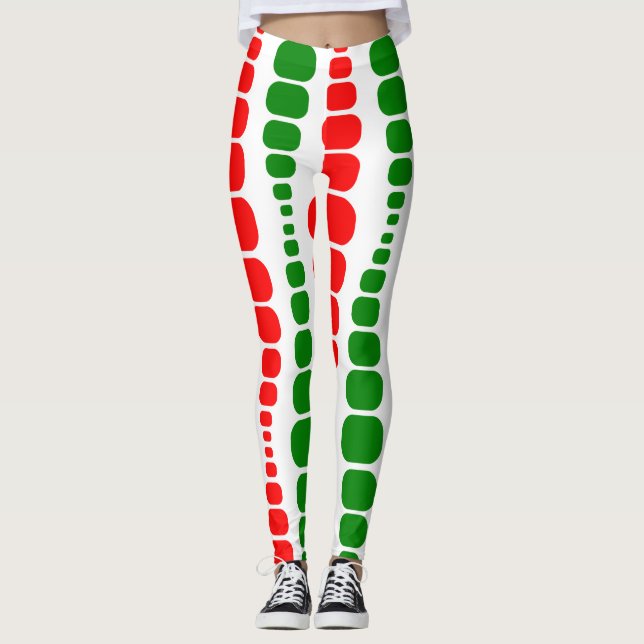 Legging Retângulos Modernos de Natal (Frente)