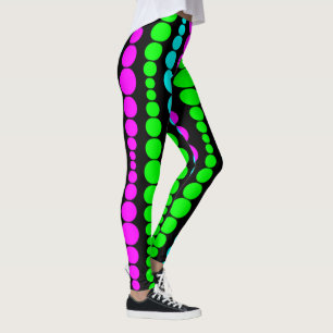 Legging Retângulos Modernos Neon
