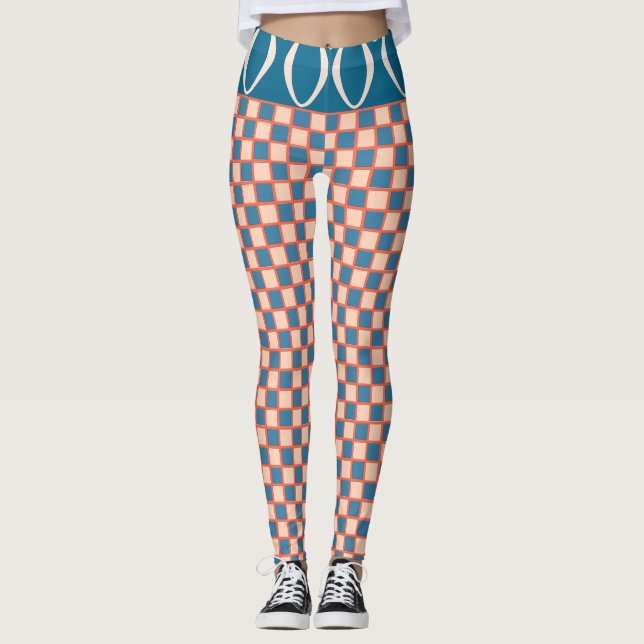 Legging Retro 60 California Checkerboard Wave (Frente)