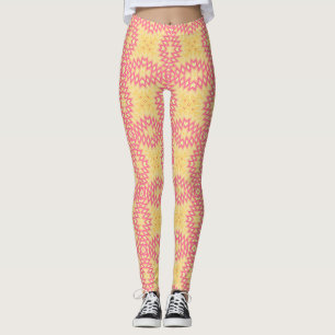 Legging retro africano etno traday abstrato mexicano