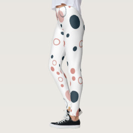 Legging Retro Bolinhas Meados do Século Moderno Padronizad