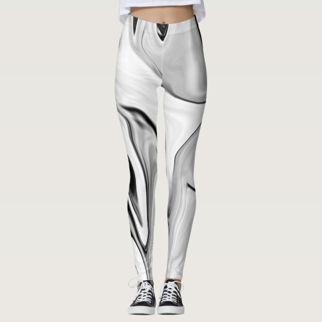 Legging Retro elegante abstrato (Frente)