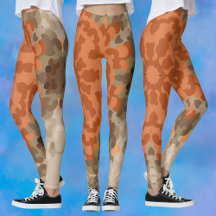 Retro Mandala Flor Laranja e Tan