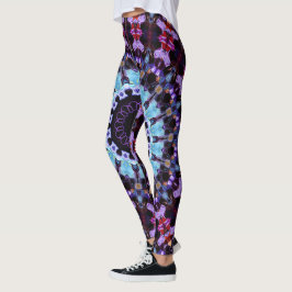 Legging Retro Psicélico Mandala Trippy Hippie Boho