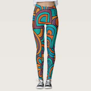 Legging Retro Psicodélico