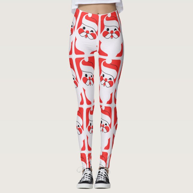 Legging Retro Santa Claus (Frente)