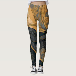 Legging Retro Sunshine Patterns – Bold Colorful 