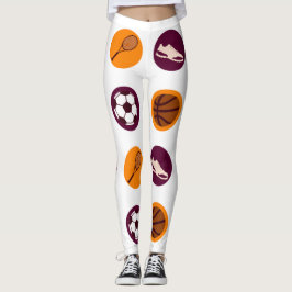 Legging Retro Sunshine Patterns – Bold Colorful