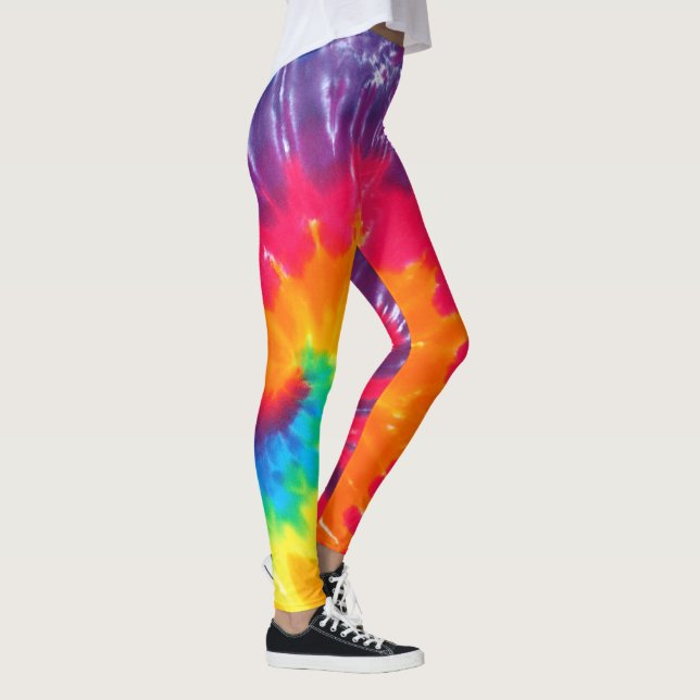 Legging Retro Tie Dye Abstrato (Direita)