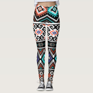 Legging Retro Tribal Navajo: Geométrico Sem Vista.