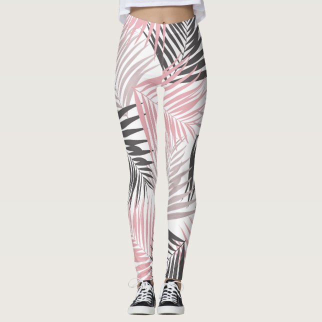 Legging Retro Tropical 9 (Beachy Vibes) #palms #decor (Frente)