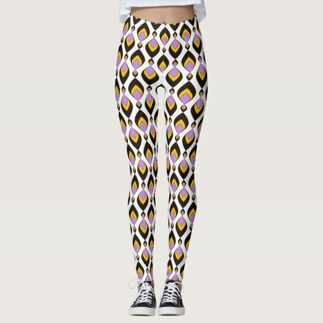 Legging Retroativo, ornamento retrô (Frente)