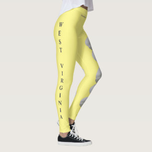 Legging Rhododendron Flower Leggings, Estado da Virgínia O