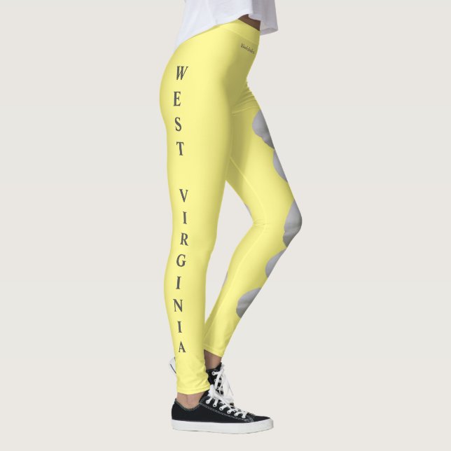 Legging Rhododendron Flower Leggings, Estado da Virgínia O (Direita)