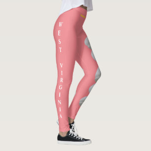 Legging Rhododendron Flower Leggings, Estado da Virgínia O
