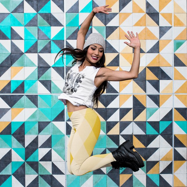 Legging Rhombus amarelo (Criador carregado)