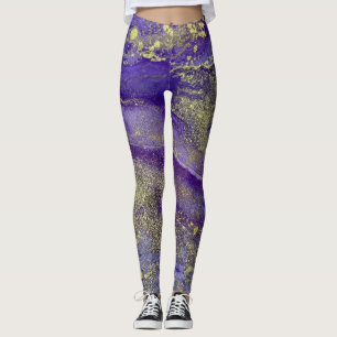 Legging Ricas em Arte com Álcool abstrato com Ricas de Ar