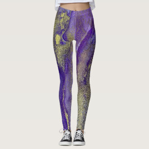 Legging Ricas em Arte com Álcool abstrato com Ricas de Art