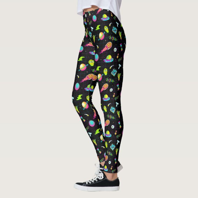 Legging RICK E MORTY™| Estação Psychedelic 3 Padrão (Esquerda)