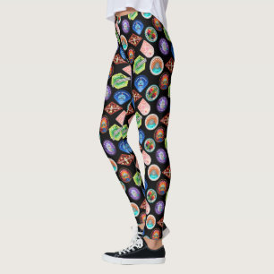 Legging RICK E MORTY™ Padrão de patches externos