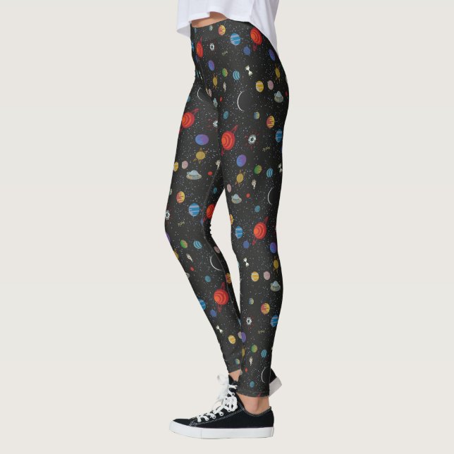 Legging RICK E MORTY™ | Padrão espacial (Esquerda)